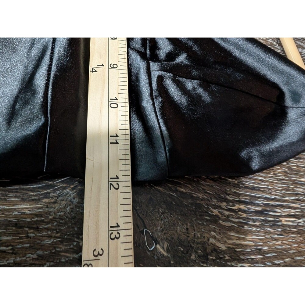 Lulus‎ Black Satin Maxi Evening Gown XS - Picture 6 of 7